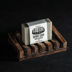 Load image into Gallery viewer, Beard PANS beard soap Ginger &amp; Mandarin + soap dish
