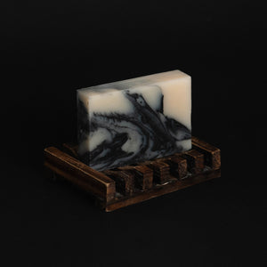 Sandalwood & Bergamot beard soap 100g Beard PANS no wrap + soap dish