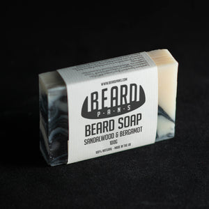 Beard PANS sandalwood & bergamot beard soap 100g