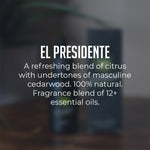 Load image into Gallery viewer, El Presidente Beard Oil description, Beard PANS Ltd
