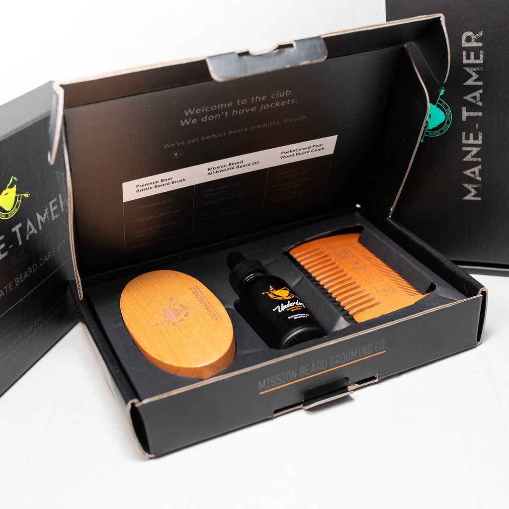 Underdog Mane Tamer Beard Kit Beard brush Beard Comb Beard Oil Beard PANS Ltd