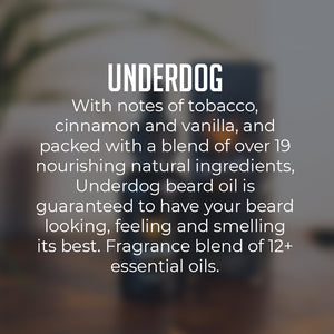 Underdog premium beard oil description, Beard PANS Ltd